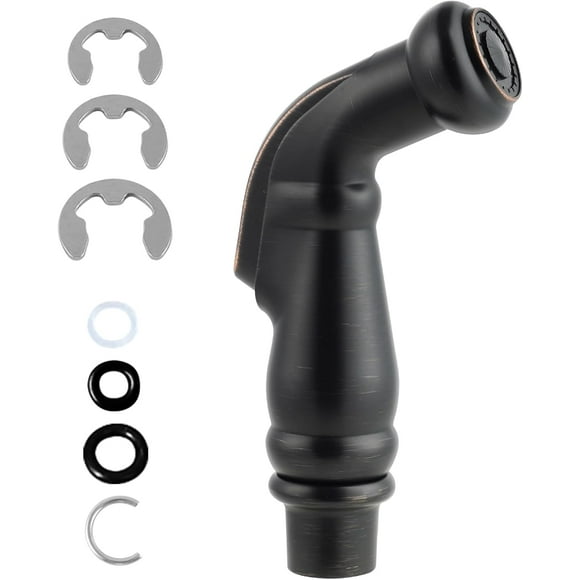 ERDS-Universal Sink Sprayer Attachment for Kitchen Faucet, Side Sprayer Head Compatible with Delta, Moen, Kohler and Other OEM Brands Pull Out Spray Head, Oil Rubbed Bronze