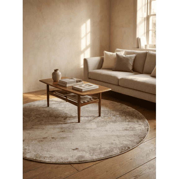 Jaipur Rugs Faulty Blend by Kavi Hand Knotted Wool & Bamboo Silk Area Rug 2X3 Creamy White Ashwood