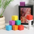 thumbnail image 5 of Uxcell 30 Pack Wood Blocks for Crafts, 3cm Unfinished Wood Cube Solid Wooden Blank Square Block for DIY Craft Projects Personalized Gifts, Yellow, 5 of 6