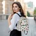 thumbnail image 6 of FORMRS Mini Backpack Purse for Women Travel Daypack Casual Shoulder Bag, Orange Christmas House, 6 of 7