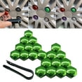 thumbnail image 6 of 20x Car Wheel Lug Nut Covers Auto Hub Screw Protector Anti Rust Wheel Rim Cover Clip Removal Tool Decorative Tyre Screw Cap Bolt Caps Green 21mm, 6 of 8