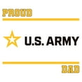 thumbnail image 3 of CafePress - Proud Army Dad Black And Gold Baseball Jersey - Cotton Baseball Jersey, 3/4 Raglan Sleeve Shirt, 3 of 4