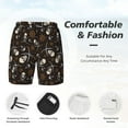 thumbnail image 5 of Fotbe Pirate Skulls Men’s Swim Trunks Quick Dry Swim Shorts Board Shorts with Mesh Lining-X-Large, 5 of 9