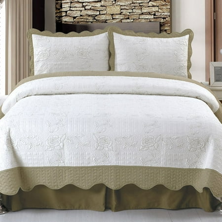 Somerset Home Embroidered Quilt Bedding Set Jeana
