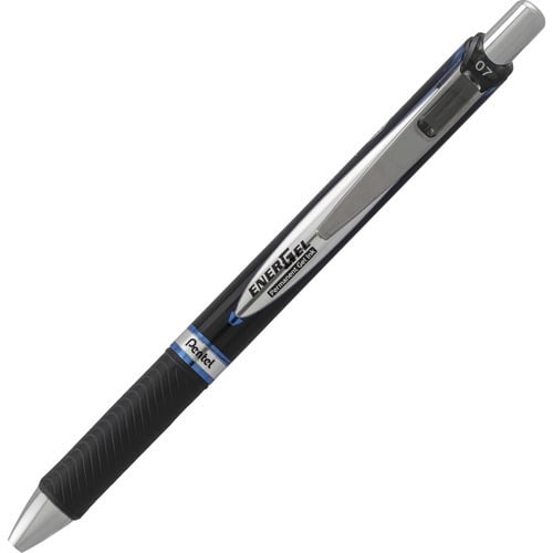 Pentel EnerGel 0.7mm Retractable Gel Roller Pen 0.7 mm Pen Point Size - Retractable - Blue Gel-based Ink - Black Barrel - Metal Tip - 1 Each