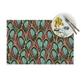 thumbnail image 4 of LNWH Bohemian Abstract Floral Pattern Placemats, 1 PCS Heat Resistant Washable PVC Table Mats, 18"x12", 4 of 6