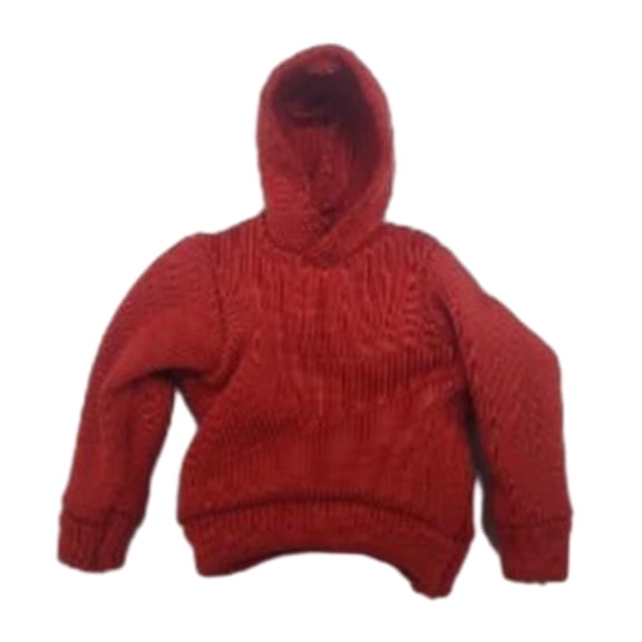 Colcolo 1/18 Men Hoodie Handmade Doll Clothes for 3.75" Men Soldier Figures Dress up Red