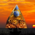 thumbnail image 3 of Pirámide de orgonita torre de cristal amatista piedra Natural Feng Shui Likrtyny curación Reiki generador de chakras orgonita pirámide herramienta de meditación, 3 of 8
