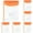 Orange, variant on HonestMatter Binder Pockets, Plastic Folders with Clear Front Pocket, Binder Sleeves for 11 Hole Binders, Expandable Document Organizer, Orange, 1 Pack