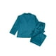 thumbnail image 4 of SAYOO Camisón de 2 piezas para mujeres, camisa de cuello de solapa de manga larga de color sólido + pantalones SAYOO  moda, 4 of 9