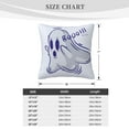 thumbnail image 4 of ZICANCN Cartoon Cute Ghost Decorative Throw Pillow Covers, Bed Couch Sofa Decorative Knit Pillow Covers for Living Room Farmhouse 24"x24", 4 of 8