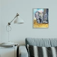 thumbnail image 2 of Industries Baby Elephant at Feet Portrait Vibrant Blue Yellow Grey 16 in x 20 in Framed Painting Art Print, by Stupell Home Décor, 2 of 7