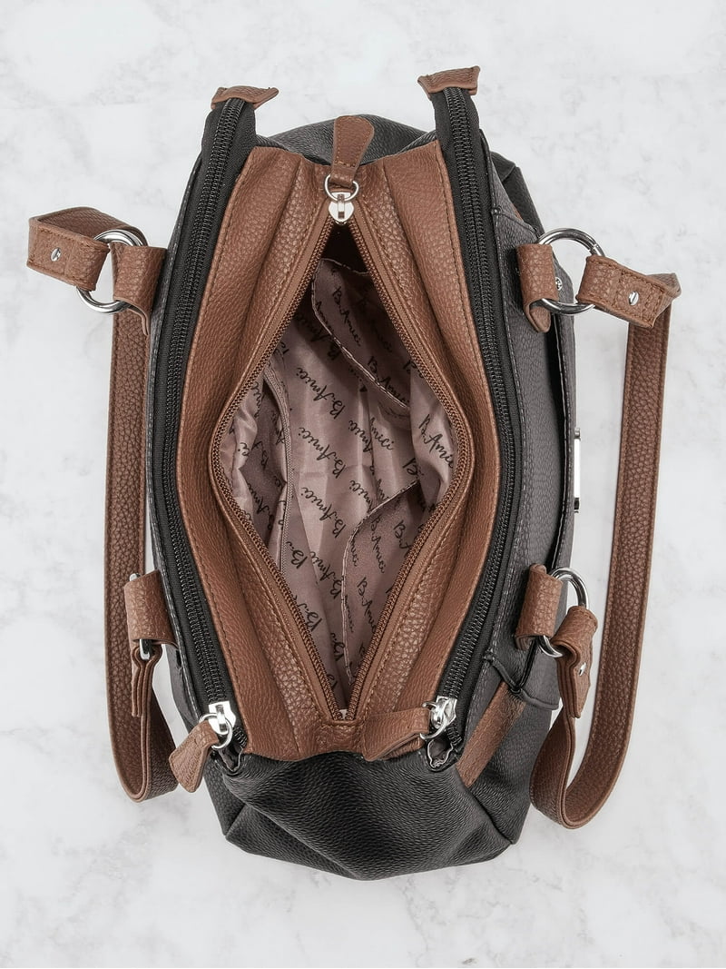 B.Amici™ Nicole Greenwich RFID Multi-Pocket Leather Handbag, 2