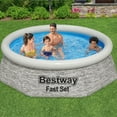 thumbnail image 3 of Bestway 8' x 24" Round Inflatable Outdoor Swimming Pool with Filter Pump, 2 Pack, 3 of 9