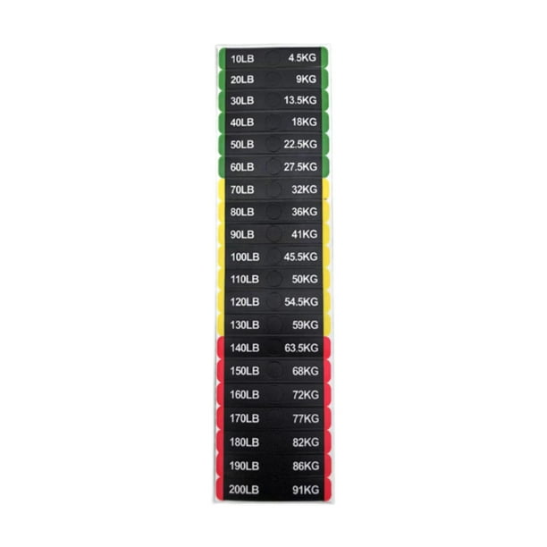 Etiqueta adhesiva para disyuntor, pegatinas de peso, autoadhesivas, para entrenamiento de musculación 7 cm x 12 cm