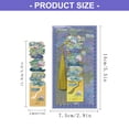 thumbnail image 3 of 1. Oil Painting Metal Bookmarks with Tassels Hollow Flower Engraved Book Page Marker for Book, 3 of 3