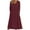 Wine, variant on Kaemgyyd Casual Dresses for Women Fall Soft 3/4 Sleeve V Neck Button down A Line Flowy Midi Dress with Pocket Fashion Outfit