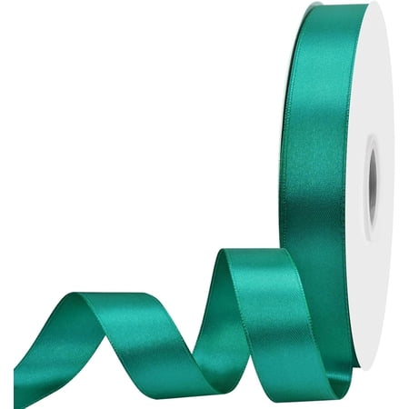 7/8 inch Wide 100 Yards Double Face Teal Satin Ribbon Fabric Ribbon for Gift Wrapping Very Suitable for Weddings Decoration Bouquet Balloons Arts Craft Sewing Hair Bow Invitation 7/8 inch Wide 100 Yards Double Face Teal Satin Ribbon Fabric Ribbon for Gift Wrapping Very Suitable for Weddings Decoration Bouquet Balloons Arts Craft Sewing Hair Bow Invitation