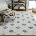 thumbnail image 3 of Grey Geometric Area Rugs for Living Room Washable Rugs Boho Moroccan Area Rug Soft Neutral Geometric Bohemian Carpet Distressed Indoor Rug for Bedroom Dining Room Office Foldable Nonslip Rug, 3 of 9