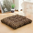 thumbnail image 4 of Classic Cheetah Seat Cushion&nbsp;– 22x22 Inch Large Meditation Pillow, Dutch Velvet, Vintage-Inspired Leopard Print (Timeless Animal Aesthetic), 4 of 6
