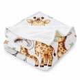 thumbnail image 2 of SPXUBZ Winter Animal Throw Blanket 50x60 Inch, Cute Forest Theme Soft Fleece Blanket, Cozy Seasonal Home Decor 60"x50", 2 of 5