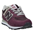 thumbnail image 2 of New Balance 574 Little Kid's Shoes Burgundy/Grey pc574-gb, 2 of 6