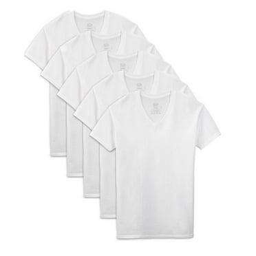 George Men's V-Neck T-shirts, 6-Pack - Walmart.com