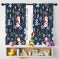 thumbnail image 5 of Blackout Kids Curtains,Dark Blue Christmas Santa Pattern Childrens Insulated Curtains Set Of 2,Bedroom Essentials,Toddler Room Decor 42"x54", 5 of 5