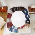 thumbnail image 5 of Feelyou Wildlife Eagle Boys Full Size Sheets, Vintage American Flag Bed Sheets, Rustic Farmhouse Hunting Sheet Sets, Lightweight Room Decor, 4pcs, 5 of 7