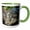 Green/White, variant on 3drose, Cumberland Slider Turtle - Us43 Mpr0012 - Maresa Pryor, 11oz Two-tone Green Mug