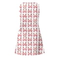 thumbnail image 4 of Plus Size Dresses for Women Easter Themed Printed V Neck Sleeveless Vest Versatile Casual Loose Womens Dress White L, 4 of 5