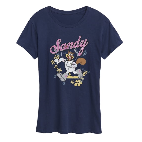 SpongeBob SquarePants - Sandy Squirrel Run - Women's Short Sleeve Graphic T-Shirt