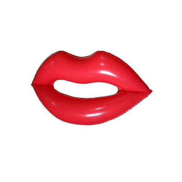 S Red Inflatable Pool Float, Adult Lips Water Lounger Mouth Floating Row Water Rest Float Swimming Ring