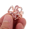 thumbnail image 3 of 4pcs Hollow Hair Claw Alloy Rhinestone Mini Hair Claw Hair Clamps for Girls Lady, 3 of 4