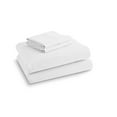 thumbnail image 3 of Hotel Style Luxury 4-Piece 600 Thread Count White Solid Cotton Bed Sheet Set, Queen, 3 of 8