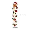 thumbnail image 4 of Glowing Gingerbread Man Christmas Door Hanger, Warm LED Lights Christmas Decorations - Festive Lighted Designs, Space-Saving Holiday Ornament, Indoor Outdoor Wall Decor for Holiday Gifts, 4 of 5