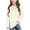 Beige, variant on Kids Girls Oversized Shirts Causal Crewneck Basic Pullover Comfort Long Sleeve Striped Tee Tops 3-14 Years