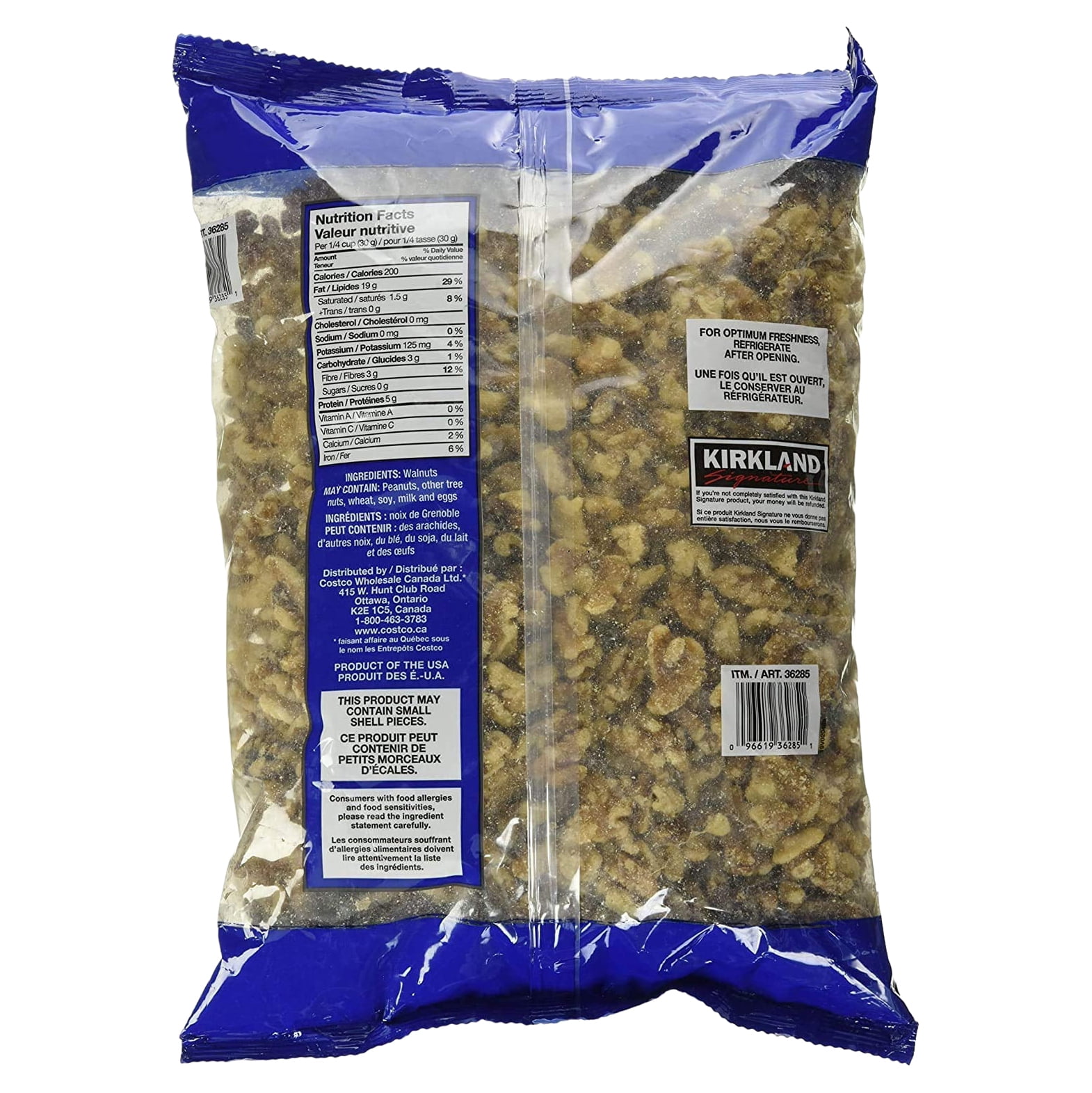 Kirkland Signature Walnut Halves, 3 lbs 2PK