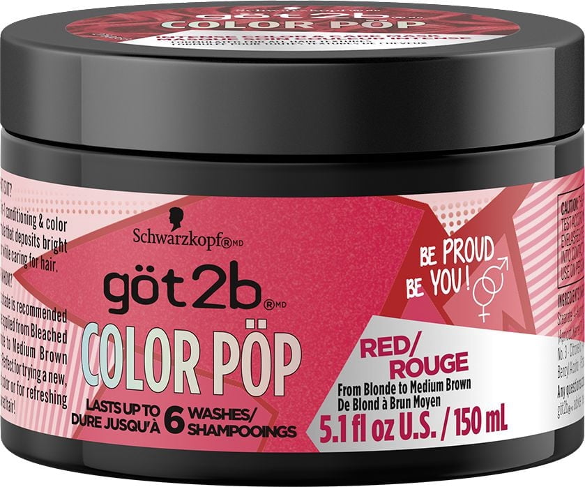 Göt2b Color Pöp Intense Color & Care Mask Red