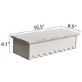 thumbnail image 4 of SOFE Rustic Wood Shelves for Wall White - Shelf for Bedroom Bathroom Kitchen Small - Wall Bookshelf Storage Organizer - Plant Collectibles Display Shelving Wall Mounted- Scalloped Shelves, 4 of 9