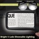 thumbnail image 3 of Lupa con luz, lupa plegable de mano 3x rectangular grande iluminada con LED regulable para lectura, 3 of 5