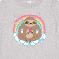 thumbnail image 4 of Inktastic Sloth Yoga Rainbow Girls Baby T-Shirt, 4 of 5