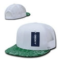 thumbnail image 2 of Decky 1083 6 Panel High Profile Structured Bandanna Bill Trucker Hat-White/Kelly, 2 of 4