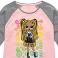 thumbnail image 3 of LOL OMG! Fashion Dolls - Rainbow ALT Girl - Toddler & Youth Girls Raglan Graphic T-Shirt, 3 of 5