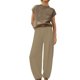 thumbnail image 2 of ICHUANYI Clearance Women's Two Piece Outfits Sweater Knit Pullover Tops High Waisted Pants Tracksuit Lounge Sets50(Khaki, L) ICHUANYI WER2023080807408, 2 of 9
