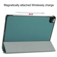 thumbnail image 5 of Dteck iPad Pro 12.9 inch 2022/2021/2020/2018 Case, Slim Tri Fold Stand Protective Hard PC Back Cover Shell for iPad Pro 12.9 inch 6th/5th/4th/3rd Gen, Green, 5 of 7