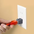thumbnail image 5 of Maximm 3 Prong Plug Adapter to 2 Prong Power Plug, Grounding Adapter 3 Pin to 2 Pin Outlet Converter - 5 Pack (Gray), 5 of 8