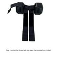 thumbnail image 3 of HLONK 2 Pcs Adjustable Foot Weight Ankle Straps Working Out Dumbbell Attachment, 3 of 14