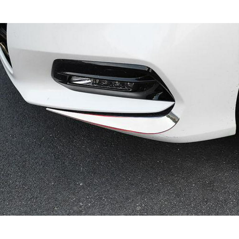 Bumper Protector Xotic Tech Car Front Bumper Guard Protect Cover Anti Scratch Sticker for Honda Accord 2018 2021 2pcs Chrome ABS