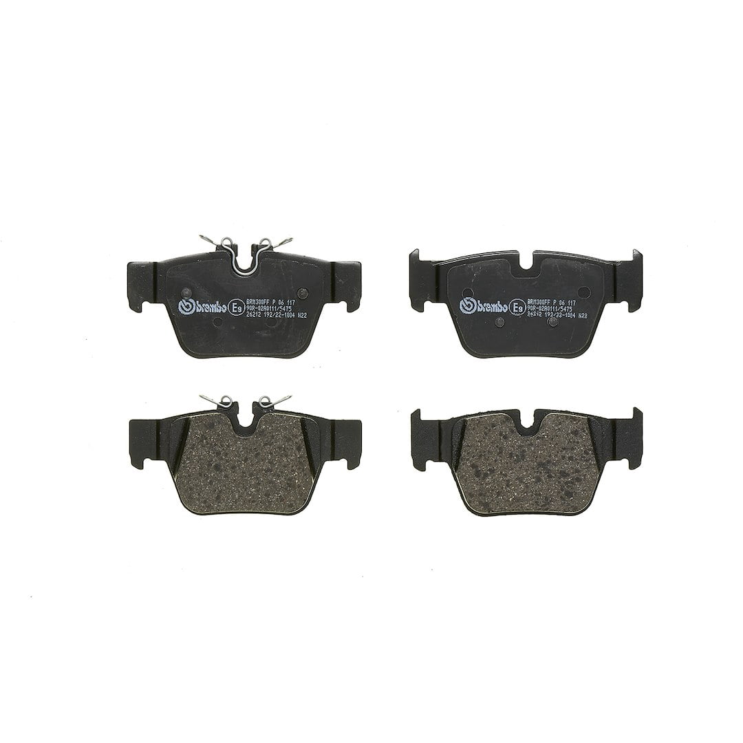 Brembo P06117; Brake Pad; PRIMELINE; FMSI Number D2240-9479; Low-Metallic; Set Of 4